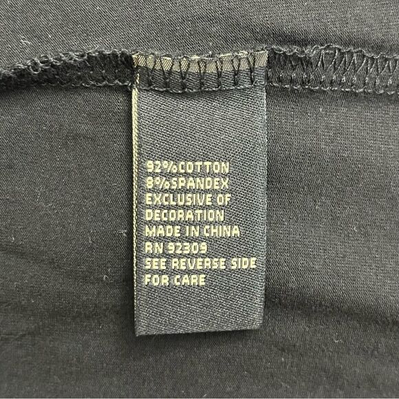 NWT DG2 Short Sleeve V Neck T-shirt With Crocheted Neckline Size Large - Picture 6 of 11